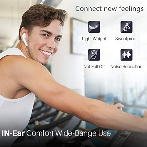 Bluetooth Headphones Wireless Earbuds Earphones in-Ear for Sport Bluetooth 5.0 Earphones Stereo Sound Noise Cancelling 2 Built-in Mic Earphones-bai718