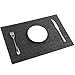 U'Artlines Placemats, Heat-Resistant Placemats Stain Resistant Anti-Skid Washable PVC Table Mats Woven Vinyl Placemats, Set of 6 (Black)