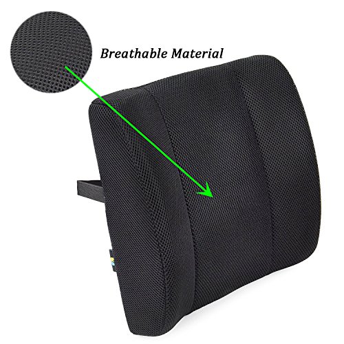 Premium lumbar support cushion, lower back pillow, made…