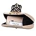 Fawziya Heart Shaped Clutch Velvet Evening Bags And Clutches For Women-Beige