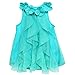 iiniim Baby Girls Princess One-piece Romper Jumpsuit Wedding Flower Girl Dress Blue 9-12 Months
