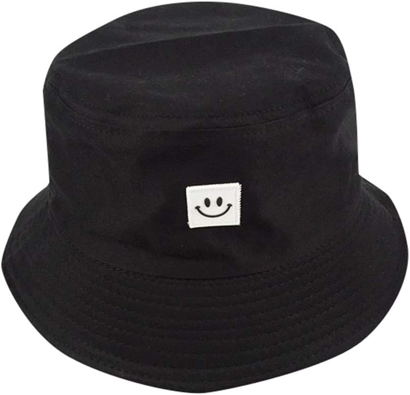 Viewk Bucket Hat Smiley Face Men Women, Fashion Breathable Bucket Hat Men Fishermen Hat Sunscreen Visor Sun Hat Hip Hop Hat Caps