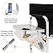 Mefeir Upgraded Director Makeup Artist Chair,Aluminum Frame Supports 300 lbs,Folding Portable w/Side Table Storage Bag,Indoor Outdoor,Black(24.4