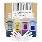 PJ Compatible Epson T664 Refill Ink Bottle kit for Expression ET-2650, ET-2500, ET-2550, ET-2600 & Workforce ET-16500, ET-4500, ET-4550 Printers