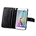 S6 Case, Galaxy S6 Case, Joopapa Samsung Galaxy S6 Wallet Case,Pu Leather Case Magnet Wallet Credit Card Holder Flip Cover Case Built-in 9 Card Slots & Stand Case for Samsung Galaxy S6 (Black)