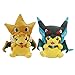 Set of 2 Pikachu Mega Charizard X Y Cape Pokemon Plush Toy- 9 Inches-USA Seller Cute Cuddly Pikachu Toys