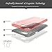 TOZO Case for iPhone 6s Shiny Bling Crystal Sparkle Premium 3 Layer Hybrid PC+TPU Semi Transparent Lightweight/Exact/Soft Case for iPhone 6 (2014) / 6s (2015) 4.7 Pink