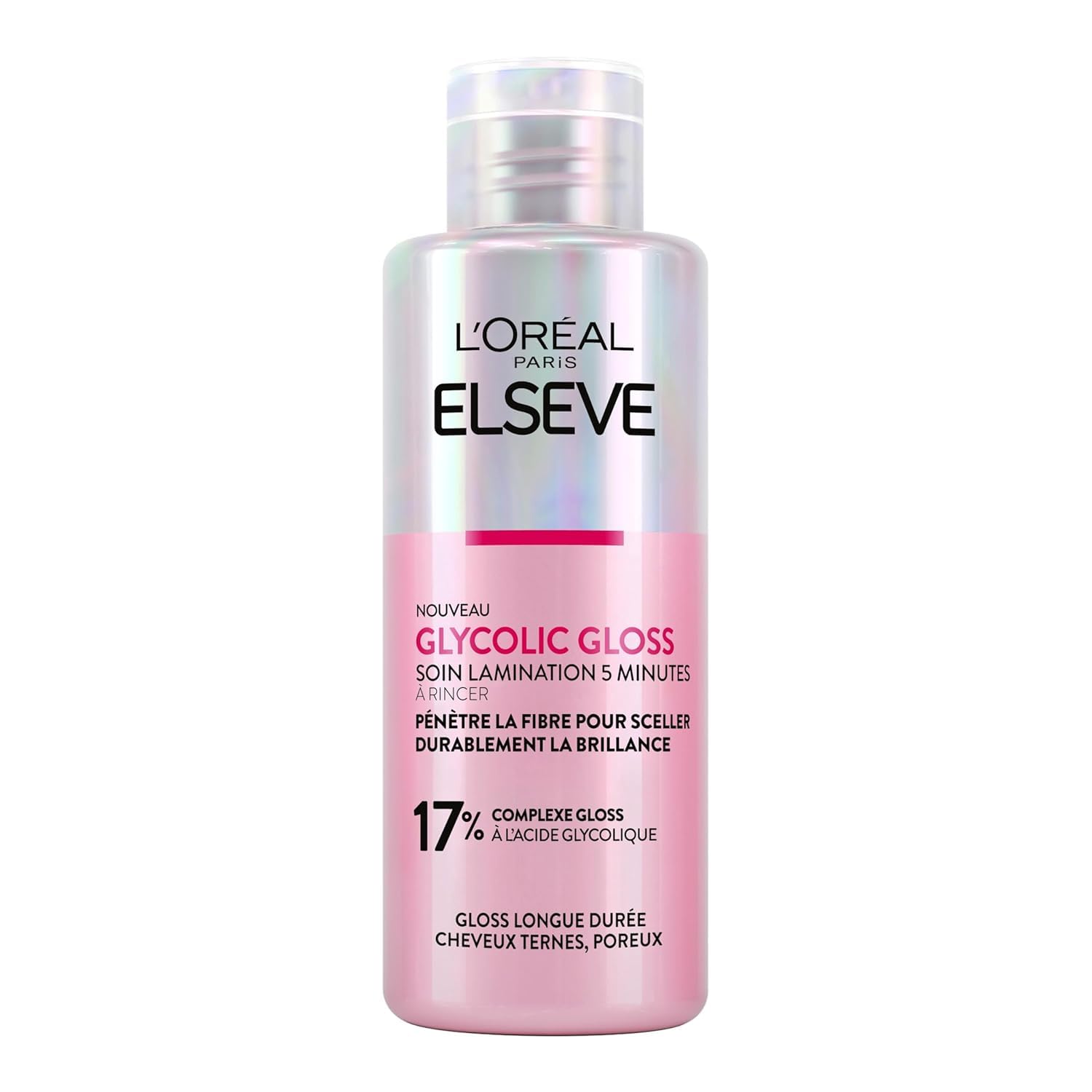 L’Oréal Paris L'Oréal Paris - Protective Hair Routine for Dull Hair - Shampoo + Lamination Treatment + Leave-In Serum - Glycolic Acid - Sulfate Free - Elseve Glycolic Gloss - 3 Products