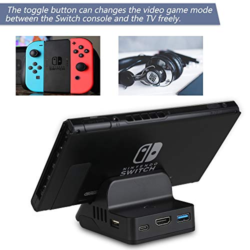 Zacro Switch Dock with Bluetooth Portable Switch Charging Stand