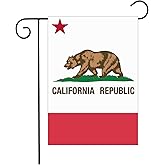 California State Garden Flag 12x18 Double Sided Outdoor-CA Flags Heavy Duty Vivid Color Yard Bear Flag Lawn Decoration Gift Outdoor Indoor House Decor