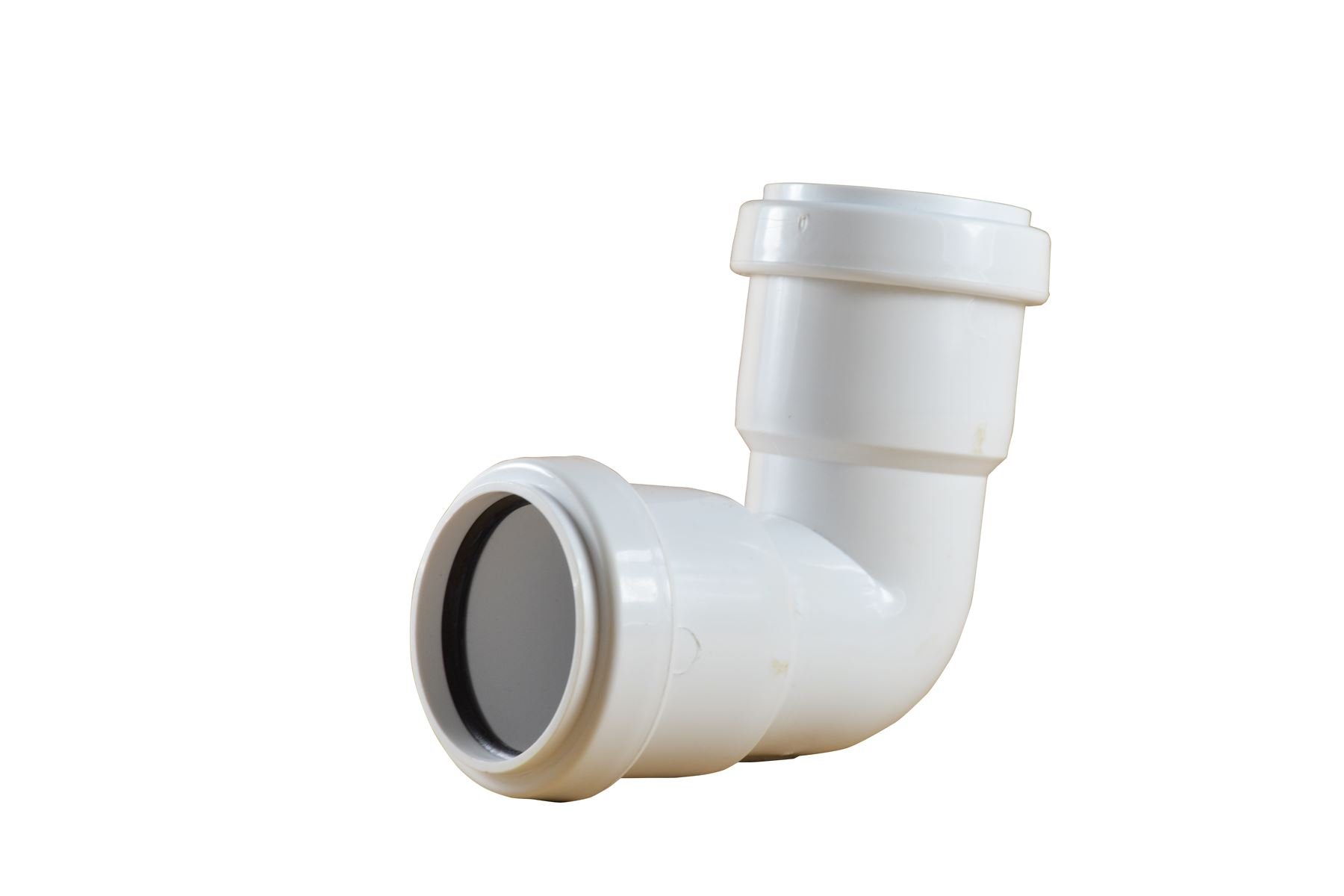 Pushfit 32mm Waste Pipe 90 Degree Bend - White - Pack of 2