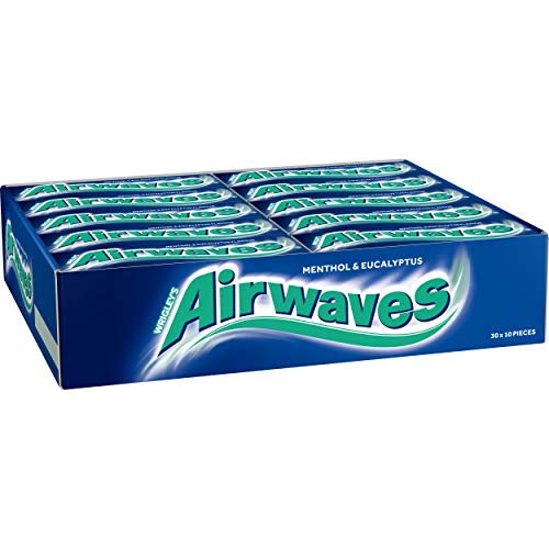 AIRWAVES MENTHOL & EUCALYPTUS SUGARFREE GUM 10 PELLETS – PACK OF 30