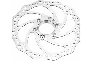 Disc Brake Rotor, Floating Design 160mm Rotor 6 Bolt Installation for Mountain Bikers Off-Road Trails Road Cyclists Smooth Ro