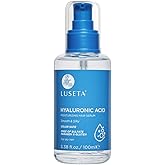 Luseta Hyaluronic Acid Moisturizing Hair Serum for Dry and Damaged Hair, Hair Oil Serum for Women Infused with Avocado Argan Oil and Shea Butter 3.38oz