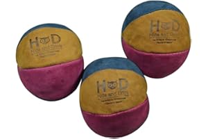 Hide & Drink, Set of 3 Juggling Balls, Equipment, Professional Style with Great Feel, Panel Design, Full Grain Leather, Handmade