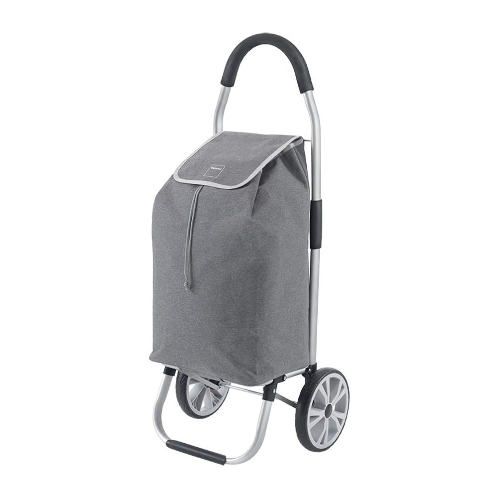 Metaltex Folding Shopping Trolley, Grey, 45 Litres