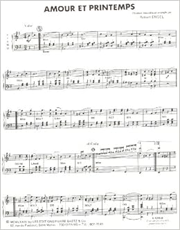 Amazon Fr Amour Et Printemps Valse Pour Piano Air Cine Club Arrangement R Engel Livres