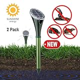Solar-Powered Mole Repellent, Ultrasonic Gopher