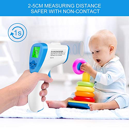 Thermometers for Adults Forehead, Fever Alarm 1 Second Reading Thermal