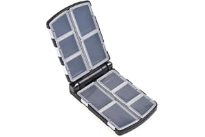 Semi-Automatic Tackle Box 10 Grid – ABS Portable Tool Box for Fishing Lure Storage, Self-Combining Grid Design 1pc(9.5x6.5x2.
