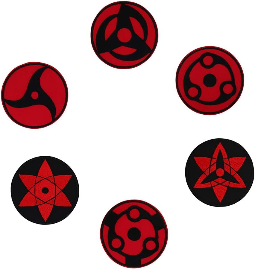 Mixed Media - Japan Anime Embroidered Iron On Patches 6 pieces set Halloween Costume