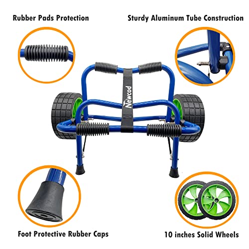 Newcod Kayak Cart, Kayak Dolly with Airless Tire for Carrying Kayak