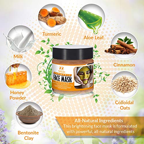 Natrulo Turmeric Face Mask Skin Brightening Mask with Turmeric and