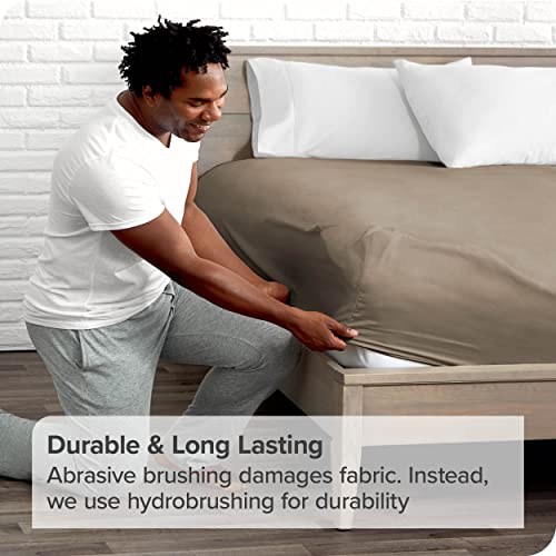 Bare Home Fitted Bottom Sheet Queen Premium 1800 Microfiber Ultra