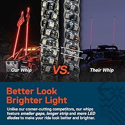 True MODS 2pc 6ft Spiral LED Whip Lights for UTV