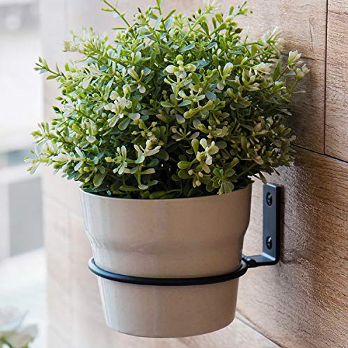 ORZ 4 inch Flower Pot Holder Ring, Set of 3 Pot Wall Mounted Metal