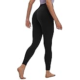 Saniripple High Waisted Soft Leggings 25" Stretchy Workout Yoga Pants for Women