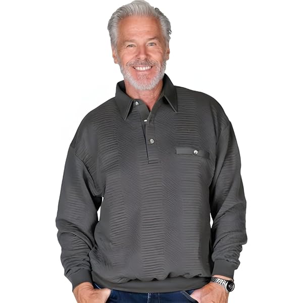 Amazon.com: PALMLAND Classics Horizontal Stripes Long Sleeve Banded Bottom  Shirt 6198-210 (M, Burgundy) : Clothing, Shoes & Jewelry