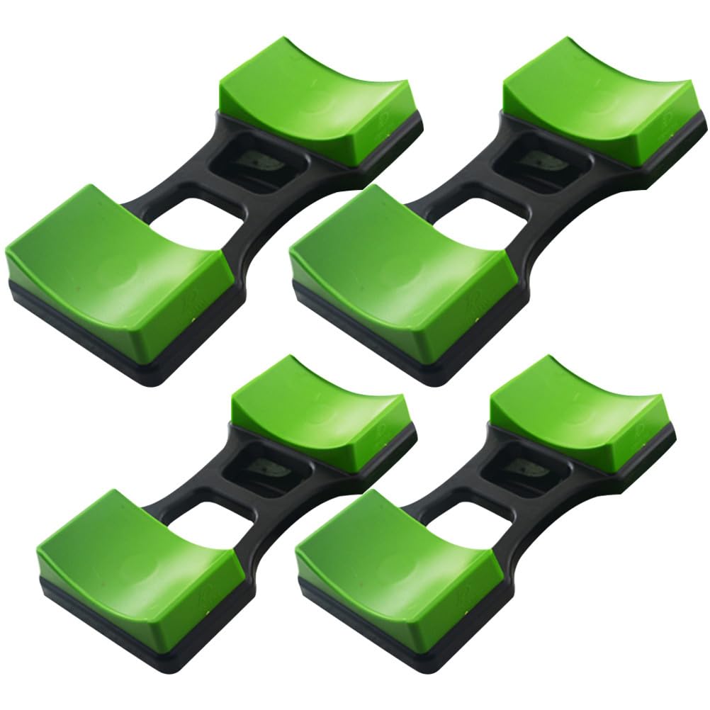 Yardwe Dumbbell Holder Storage Rack Set Lightweight Wear-Resistant Plastic Compact Dumbbell Bracket for Home Gym Weight Display and Floor Protection 7.64X3.94X1.18 Inches