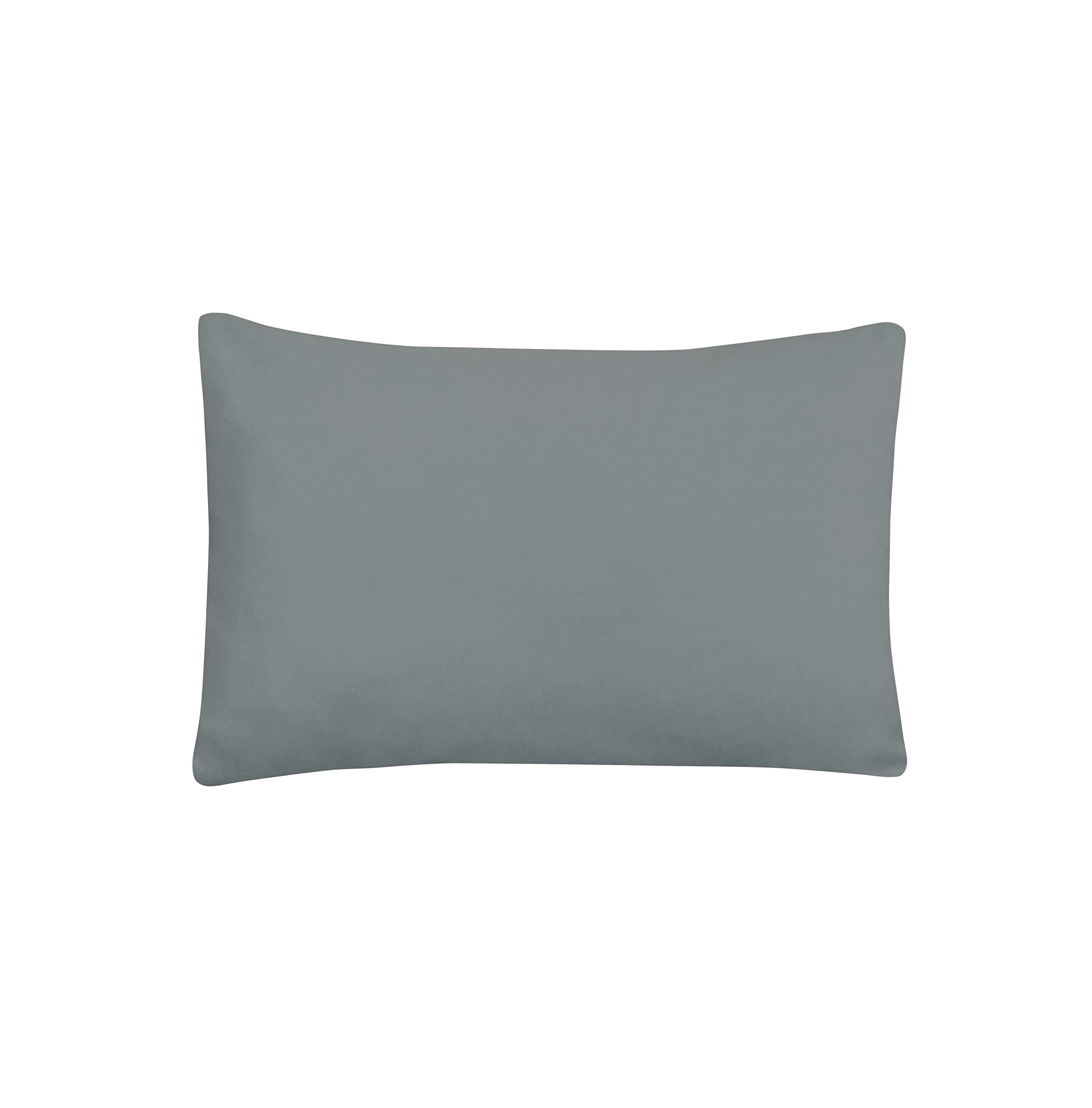 Sleepdown 100% Bamboo Housewife Pillowcases 2 Pack - Luxury Pillow Covers Super Soft Hotel Quality Breathable Plain Fabric - Charcoal - 48cm x 74cm, (5056242895060)