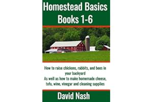 Homestead Basics: Books 1-6: How to raise chickens, rabbits, and bees in your backyard as well as how to make homemade cheese, tofu, wine, vinegar, and cleaning supplies