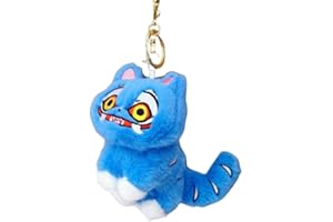 Yiakikio cute Demon Hunters Tiger Derpy Plush Keychain Purse Charm - Cute Bag Charms Gifts for Women