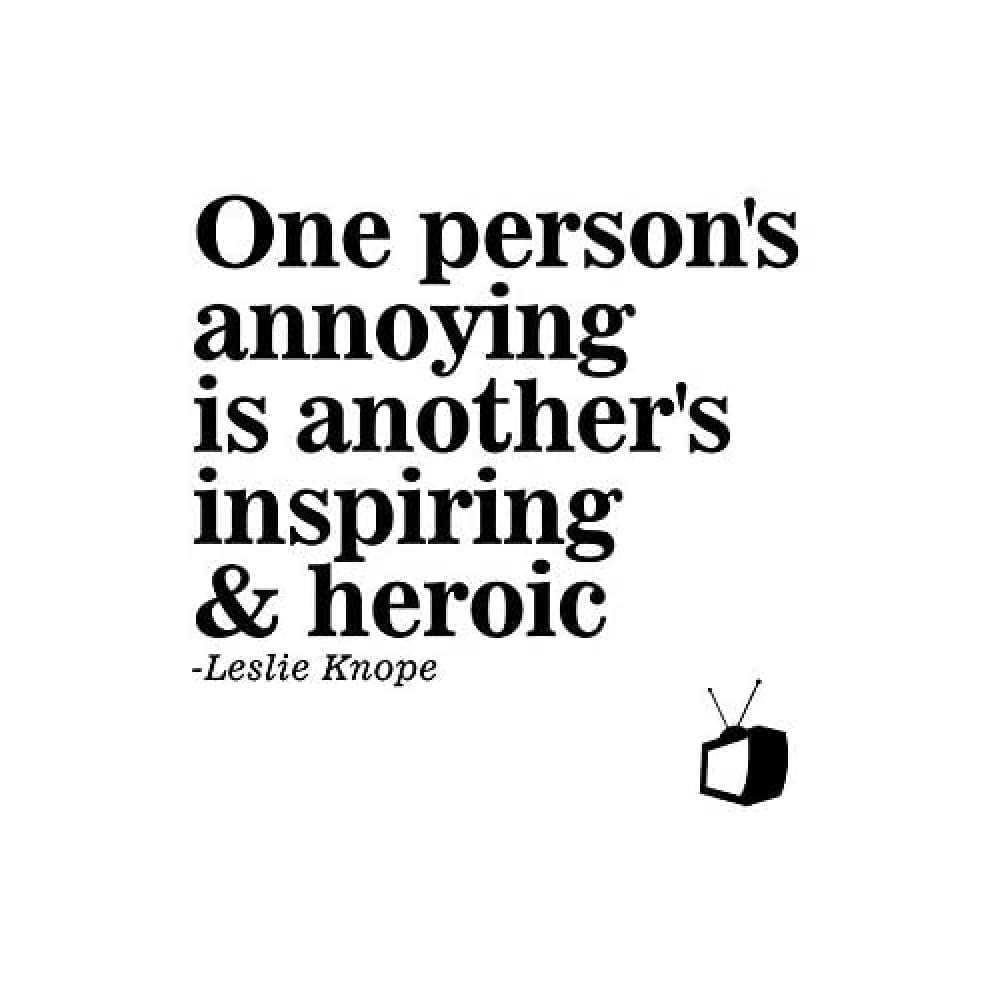 Artery8 One Persons Annoying Inspiring Heroic Knope Parks Comedy TV Art Print Canvas Premium Wall Decor Poster Mural