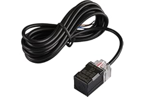 Heschen Square Inductive Proximity Sensor Switch, Non-Shield Type, PL-05P2, Detector Distance 5mm, 10-30VDC 200mA, PNP Normal