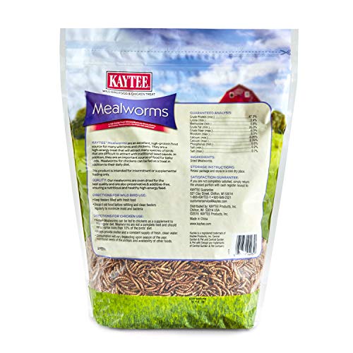 Kaytee Wild Bird Food Mealworms For Bluebirds, Wrens, Robins