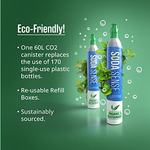 Soda Sense Threaded 60L CO2 Cylinder + 15 Amazon Gift Card w/ 1st 2