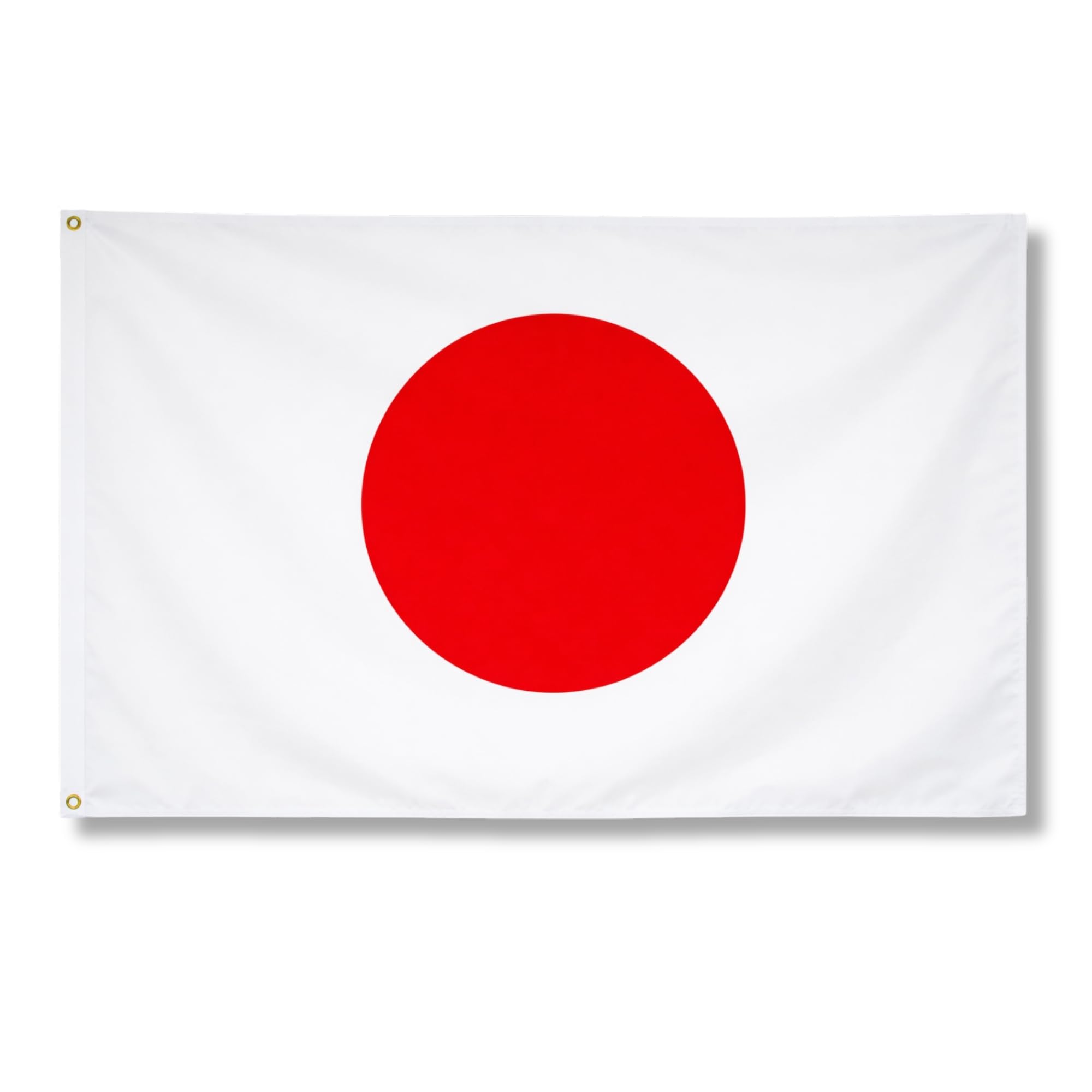 Japan Flag 5ft x 3ft with Brass Eyelets – Polyester Japanese Flag Banner for Sports Events, Cultural Display, Home & Garden Display
