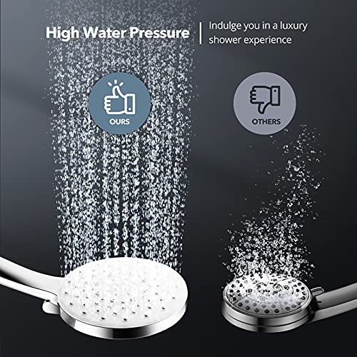 Rivedex Shower Head with Handheld High Pressure Shower Head Detachable