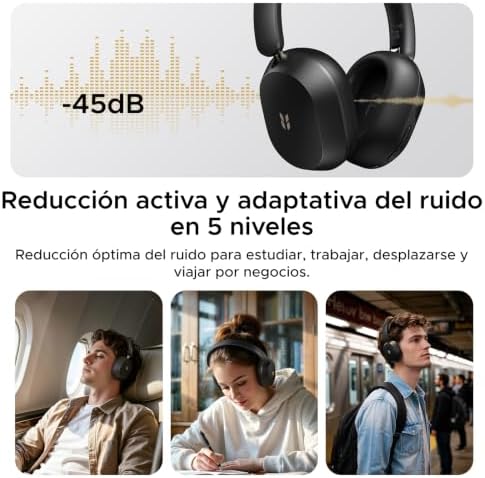 HiTune MAX 5s Auriculares Inalambricos Bluetooth ANC 45dB Hi Res