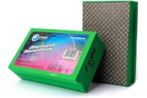 Z-Lion Electroplated Diamond Hand Polishing Pad Foam Back for Granite Marble Stone Glass Ceramic (60#)