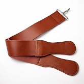 Gents Leather Razor Strop 2.5" x 23.5" Cowhide Straight Razor Strop Dual Sided Canvas Barber Sharpening Strap for Razors Knives Tools