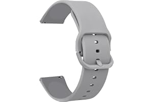 Tobfit Quick Release Watch Band for Women Men, 20mm 22mm Silicone Watch Strap Soft Rubber Adjustable Replacement Wristband