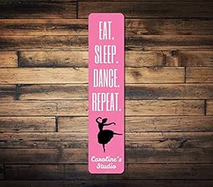 HarrodxBox - Señal vertical personalizable de baile de danza y sueño