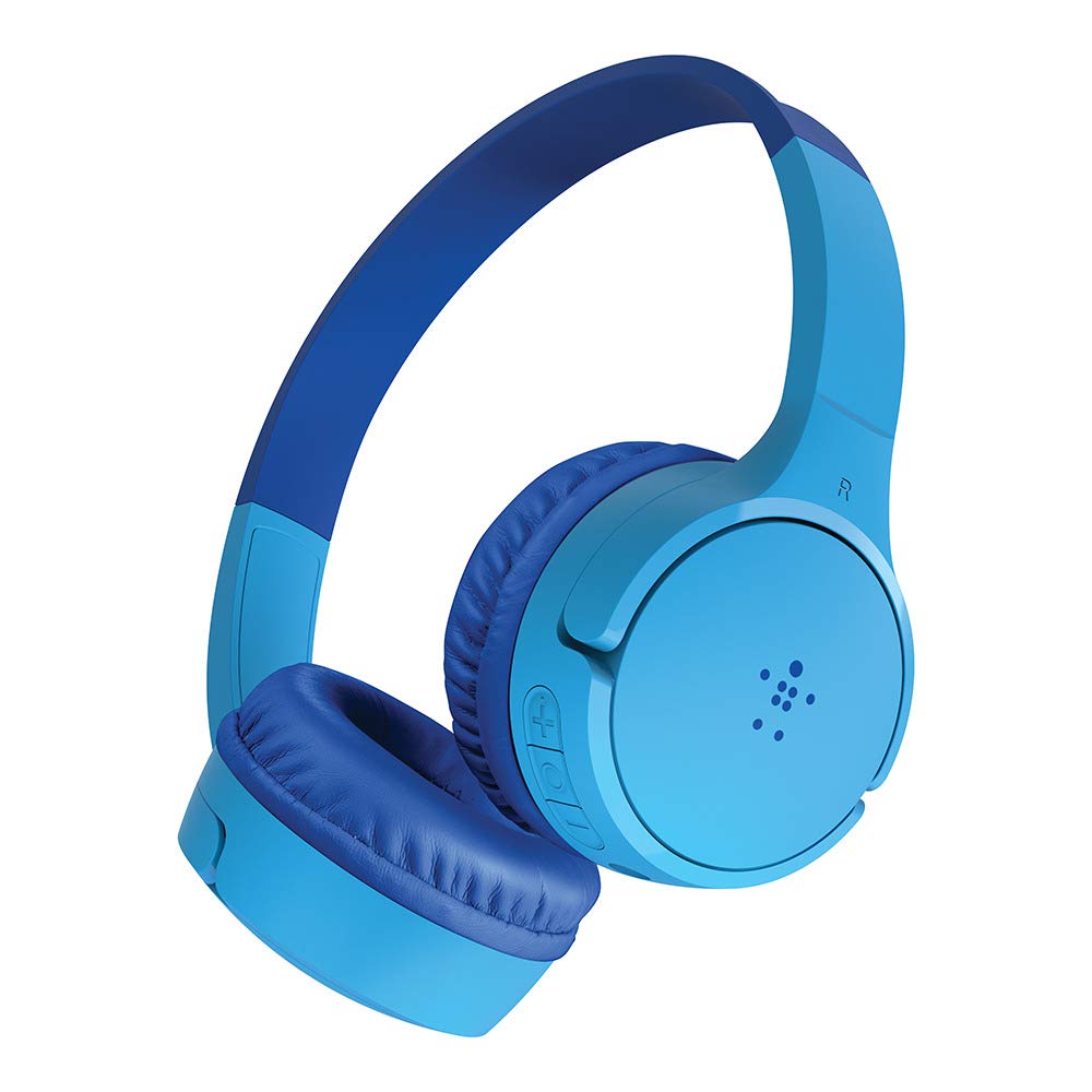 Belkin SoundForm Mini Kids Wireless Headphones with Built in Microphone, On Ear Headsets Girls and Boys For Online Learning, School, Travel Compatible with iPhones, iPads, Galaxy and more - Blue — image 1