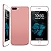 iPhone 8 Plus Case, iPhone 7 Plus Case, HUMIXX Thin Sleek Fully Protective (Naked Phone Texture) Matt Finish Hard Case Cover for iPhone 7 Plus/iPhone 8 Plus[Skin Series] (New Rose Gold)