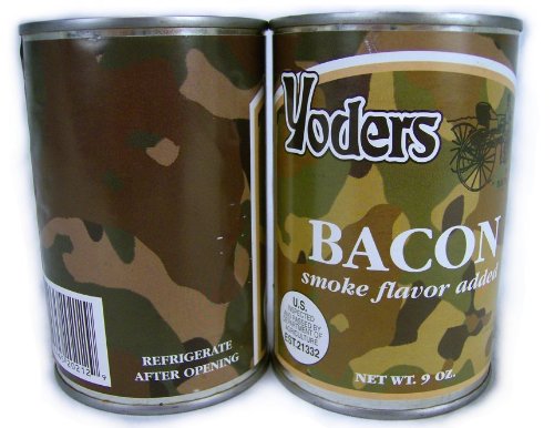 Amazon Com 1 2 Case 6 Cans Yoder S Premium Canned Bacon Canned And Packaged Meats Grocery Gourmet Food